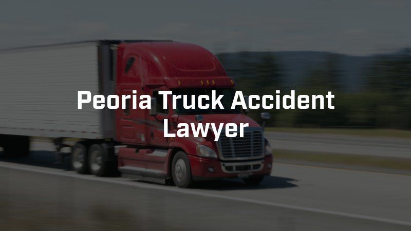 A red semi truck is driving down a highway.