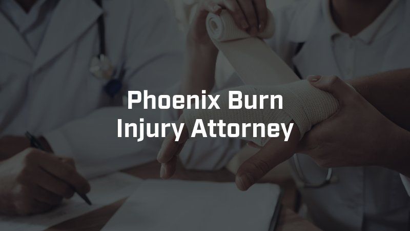 A phoenix burn injury attorney is shown in a blurry photo
