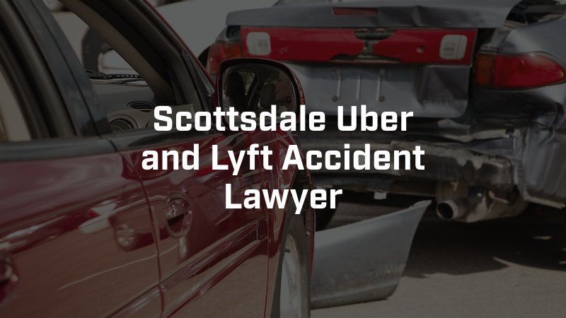 Two cars are involved in a scottsdale uber and lyft accident.