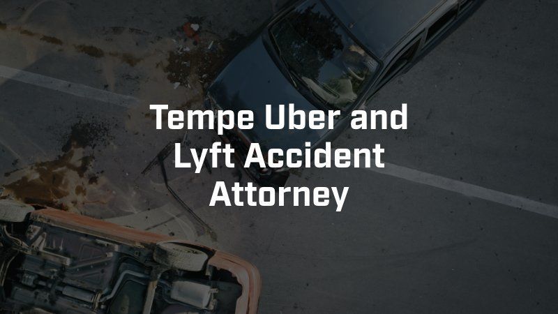 An aerial view of a tempe uber and lyft accident attorney