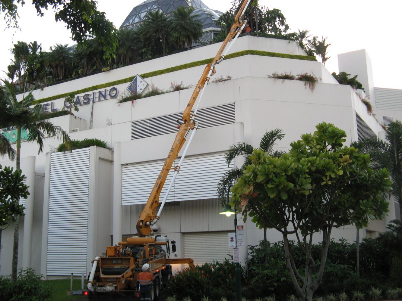 Spraying Pool for Resident Crocodile Goliath