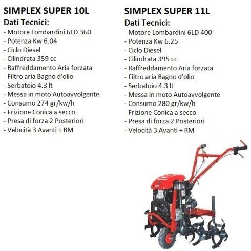 simplex super, ricambi simplex super, offerte motozappa, ricambi motozappa, vendita online motozappa, zappa a motore, zappette brumi, zappette online