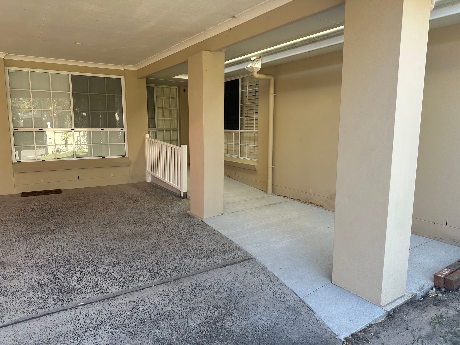 Covered Outdoor Area With Concrete Floor and Columns — My Coast Projects in West Gosford, NSW