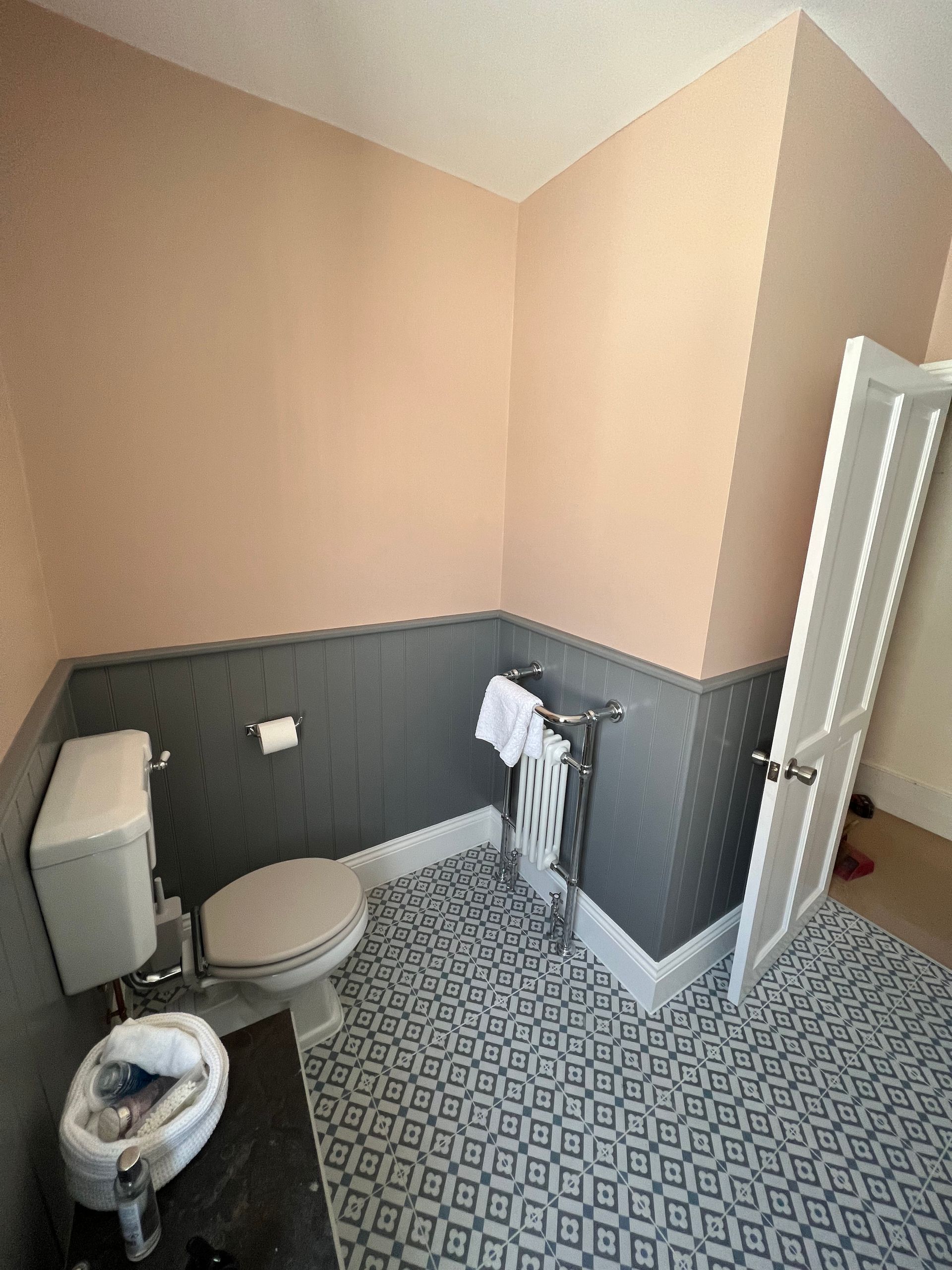 Completed bathroom transformation
