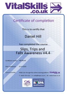 Slips, Trips and Falls Awareness_