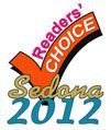 Readers' Choice award logo: orange checkmark over text