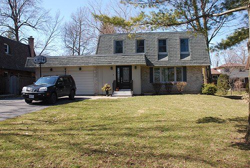 front yard before landscaping