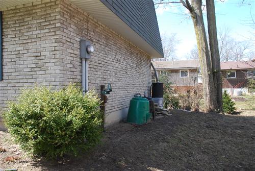 Before landscaping of side yard