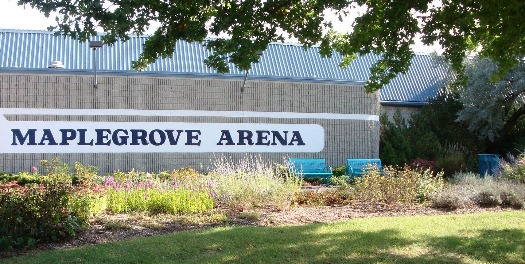 one year after planting the garden is full