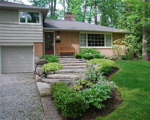 after new stone steps installed
