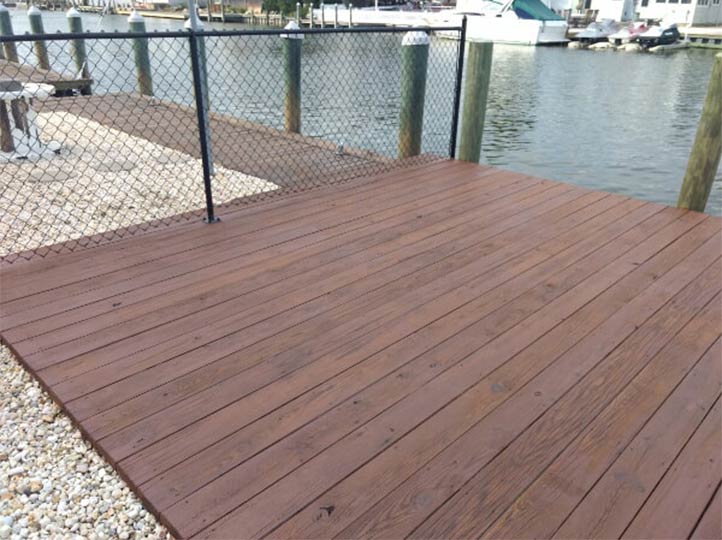 Wooden Deck Painting — Newly Painted Deck in Brick NJ