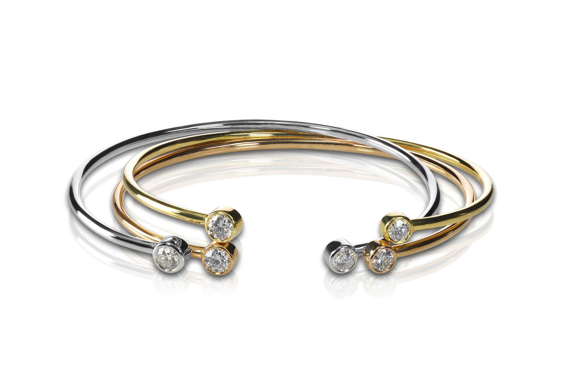 Rose And White Gold Bracelets — Aston, PA — Dyer's Jewelers