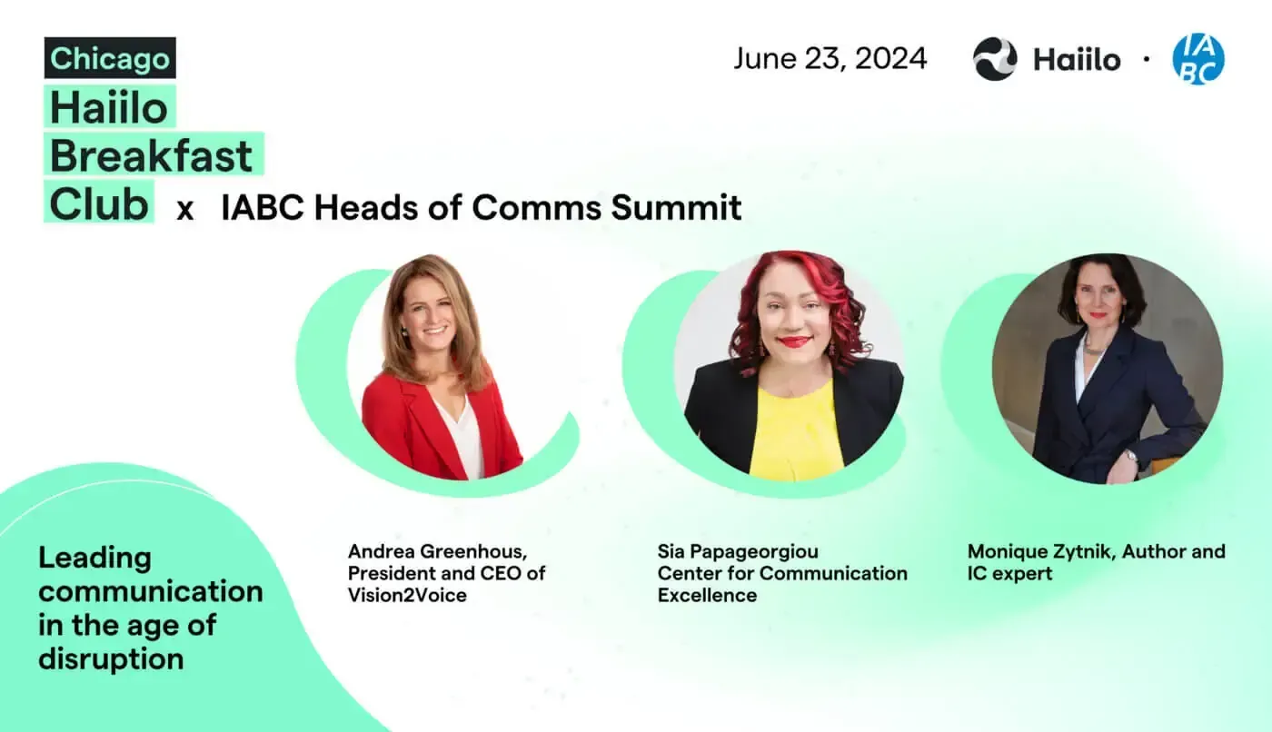 Chicago hallo breakfast club x iabc heads of comma summit
