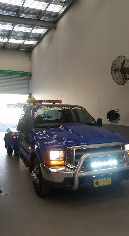 Car Entering Workshop for Maintenance