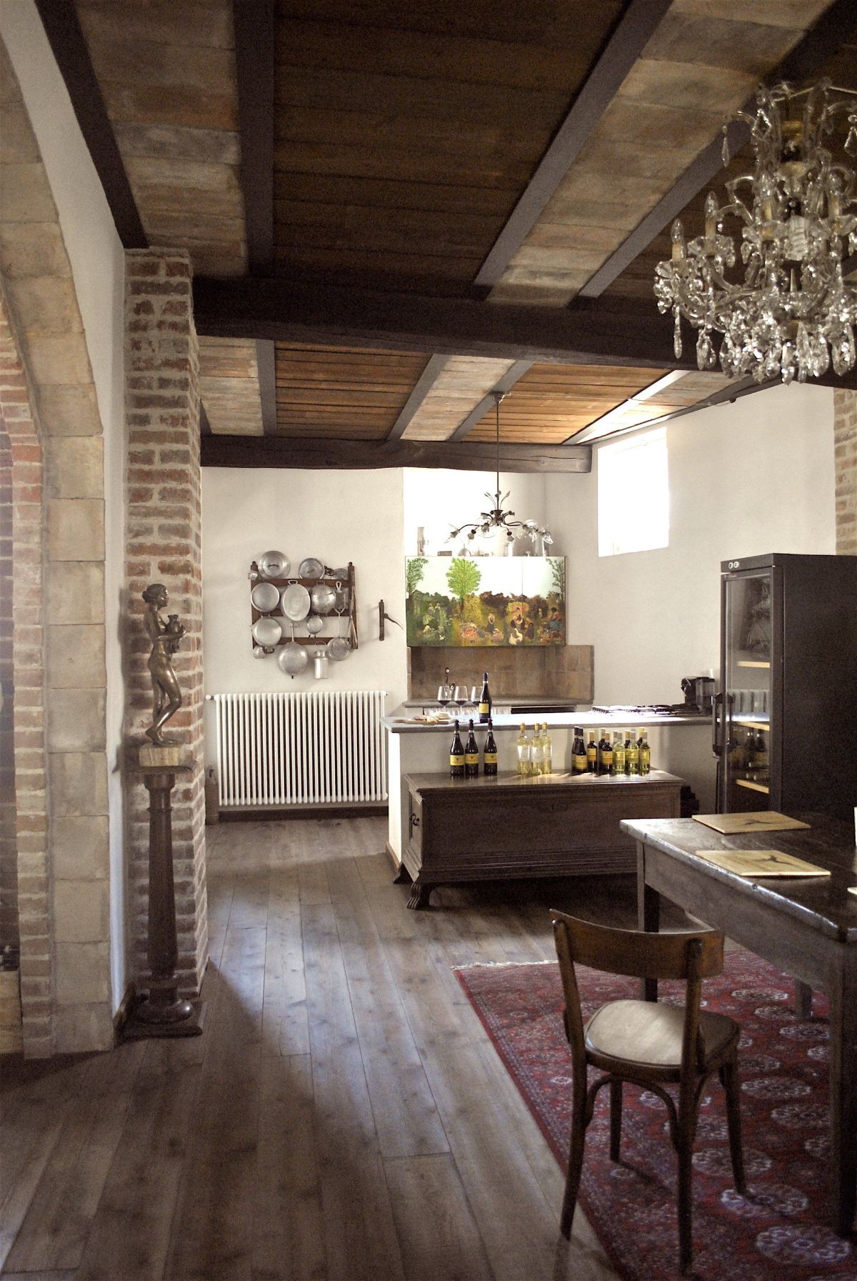 winery with rustic furniture