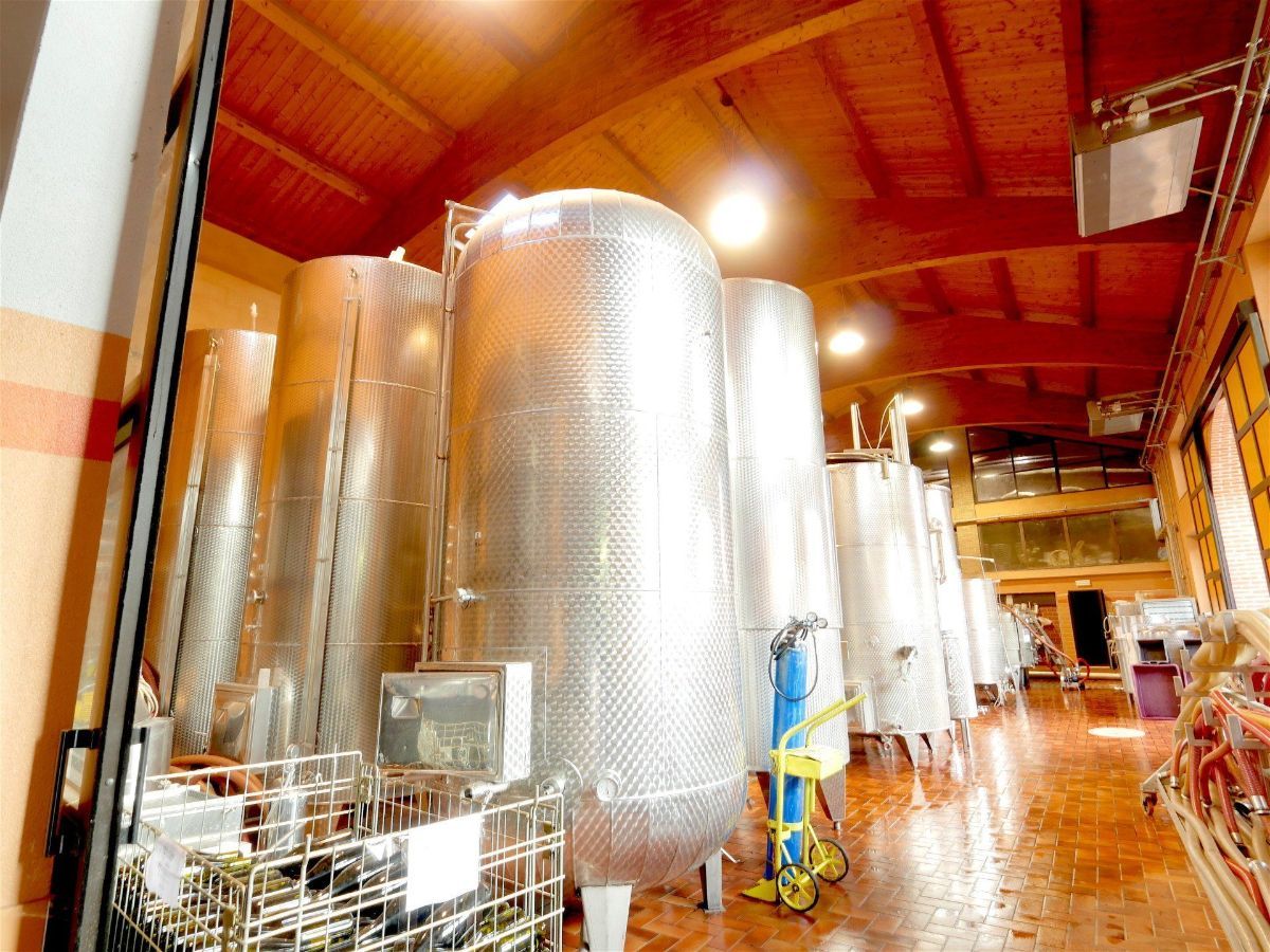 tanks in a winery