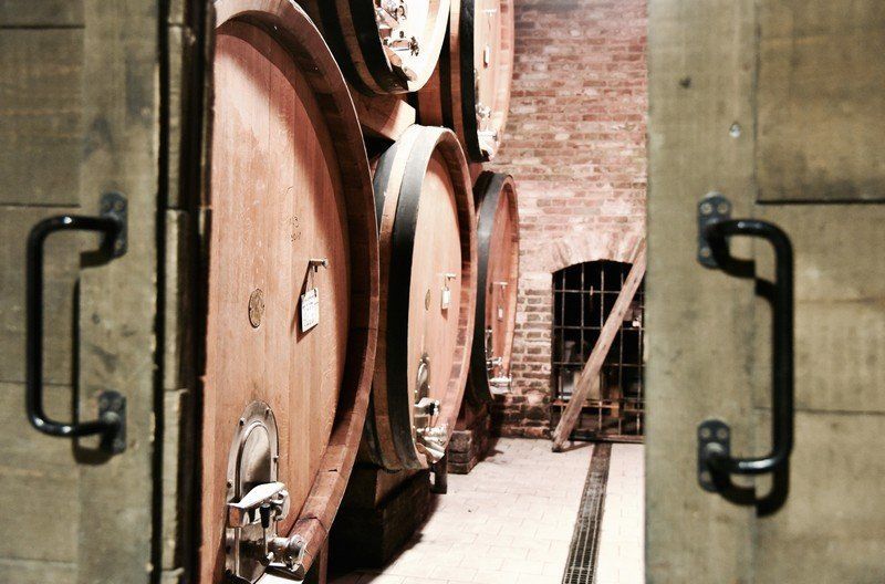 wooden barrels for wines