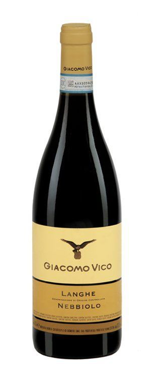 bottiglia di vino Nebbiolo d'Alba DOC Bricco Valmaggiore