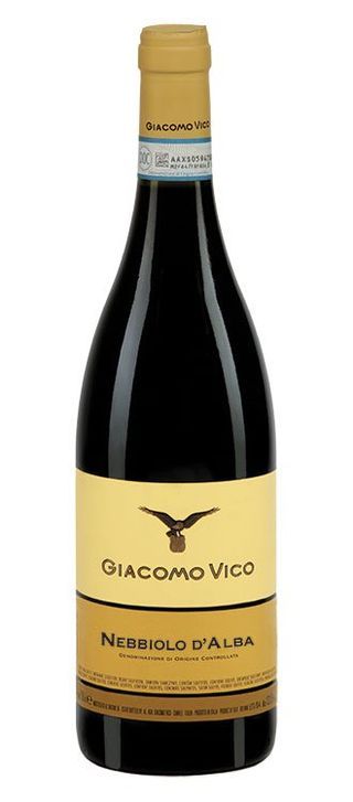 bottiglia di vino Nebbiolo d'Alba DOC Bricco Valmaggiore
