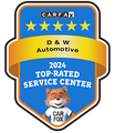 Carfax logo - 2024 top-rated service center. | D&W Auto Repair