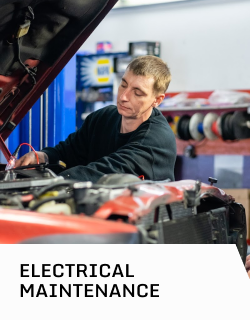 A man is working on an electrical maintenance vehicle | D&W Auto Repair