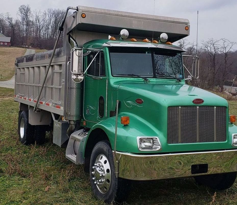 construction truck driving