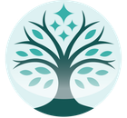 An illustration of a tree with leaves in a circle