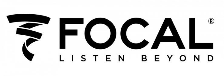 Le logo focal Listen Beyond est en noir et blanc sur fond blanc.
