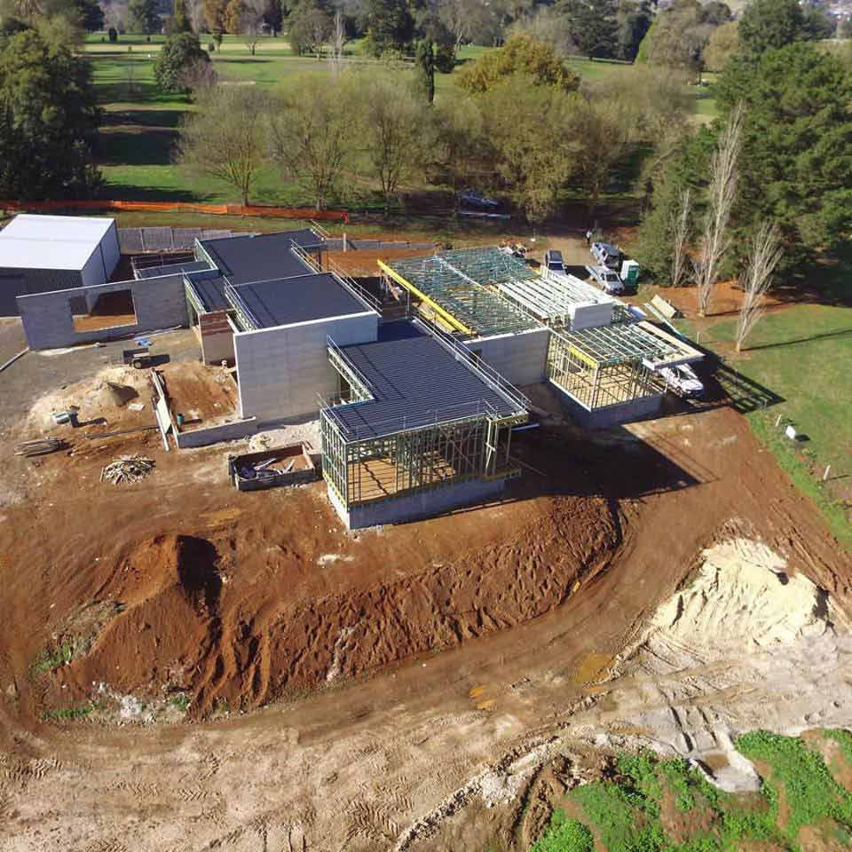 An Aerial View of a Large Building Under Construction | Warragul, VIC | ADI Building Services
