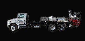 Flatbed with Piggy — Winchester, VA — Shenandoah Sand, Inc.