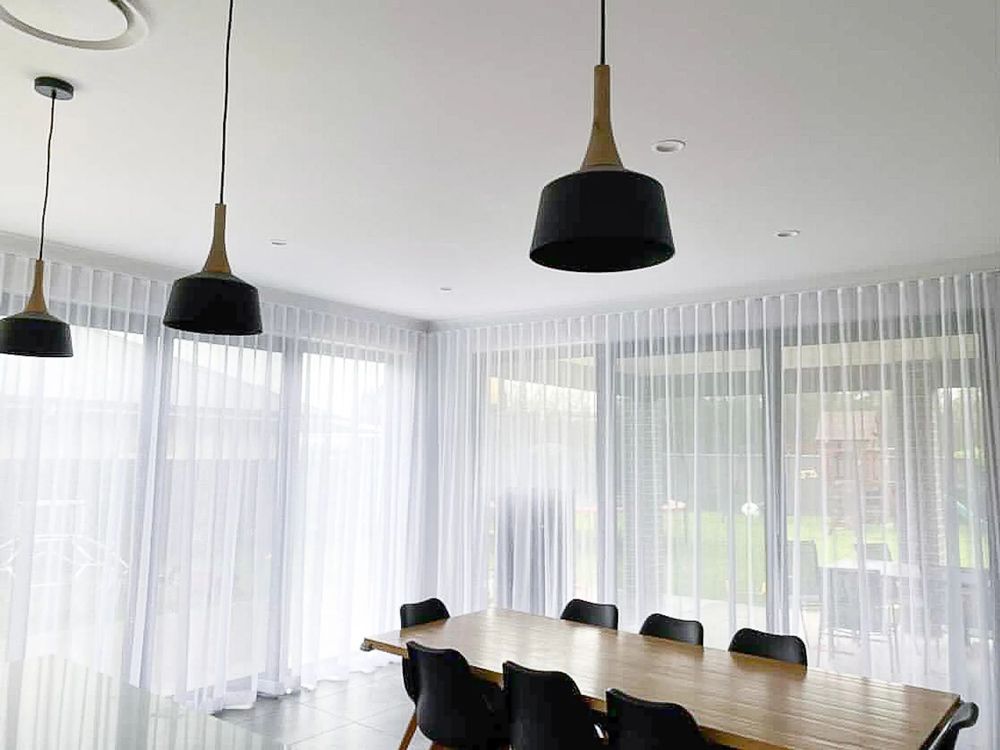 Sheer Curtains in A Room