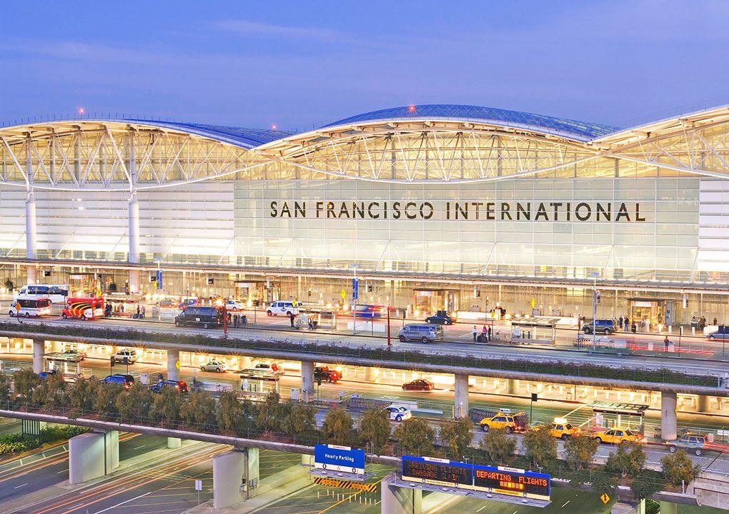 An artist 's impression of the new san francisco international airport.