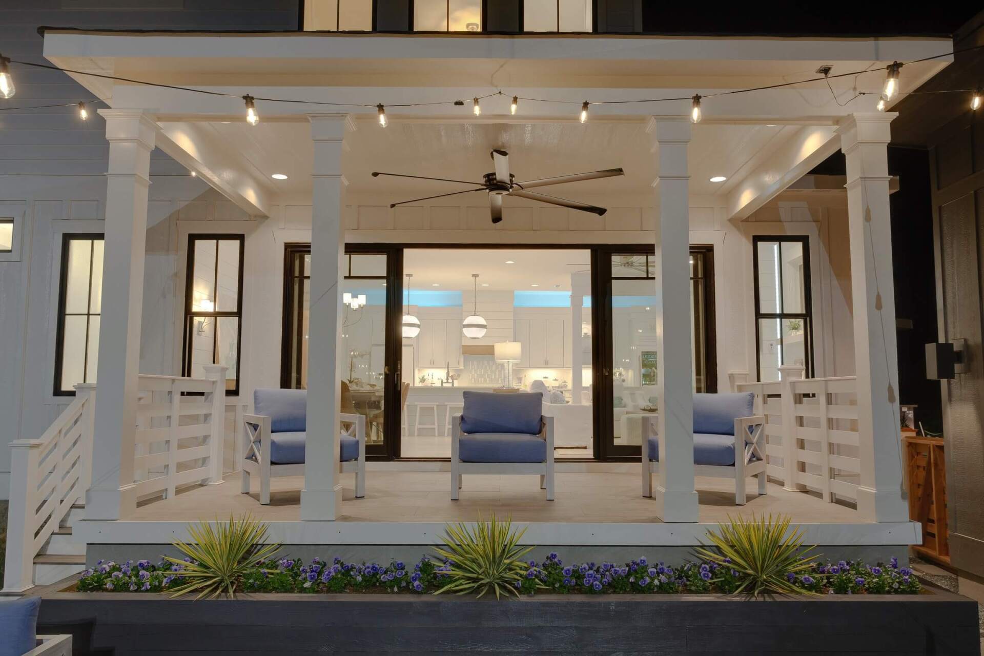 Elegant kitchen with island | Nottoway Farmhouse | 3D Tours | Stephen Alexander Homes | Chesapeake, VA