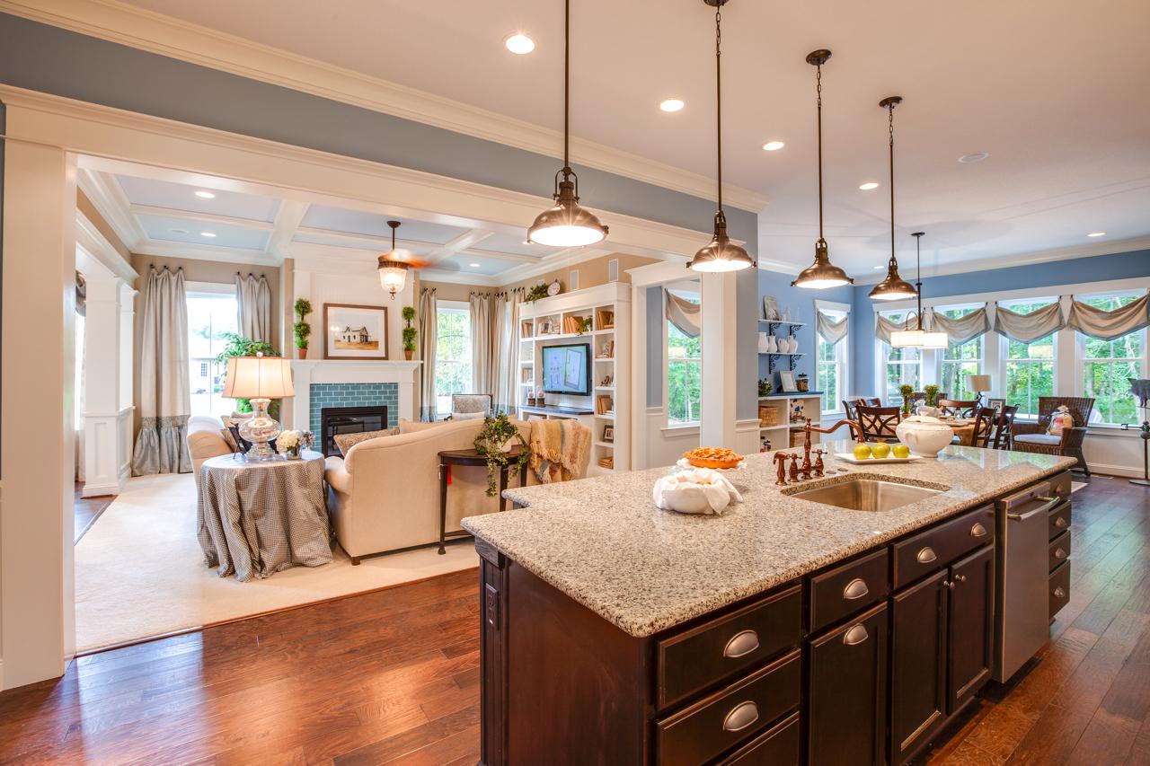 Elegant kitchen brown island | Kitchen Gallery | Stephen Alexander Homes | Chesapeake, VA