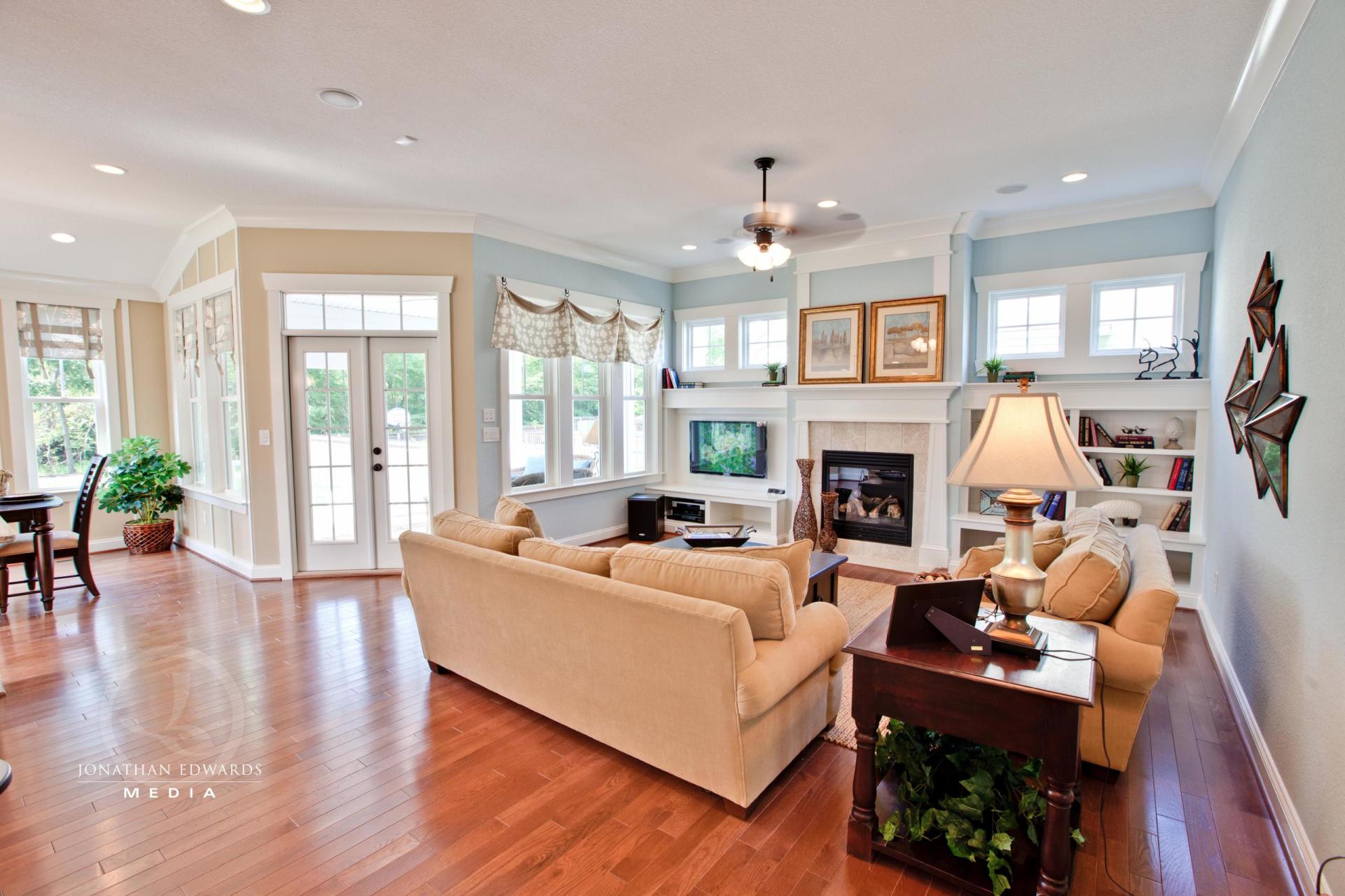 Elegant living room  | Living Spaces Gallery | Stephen Alexander Homes | Chesapeake, VA