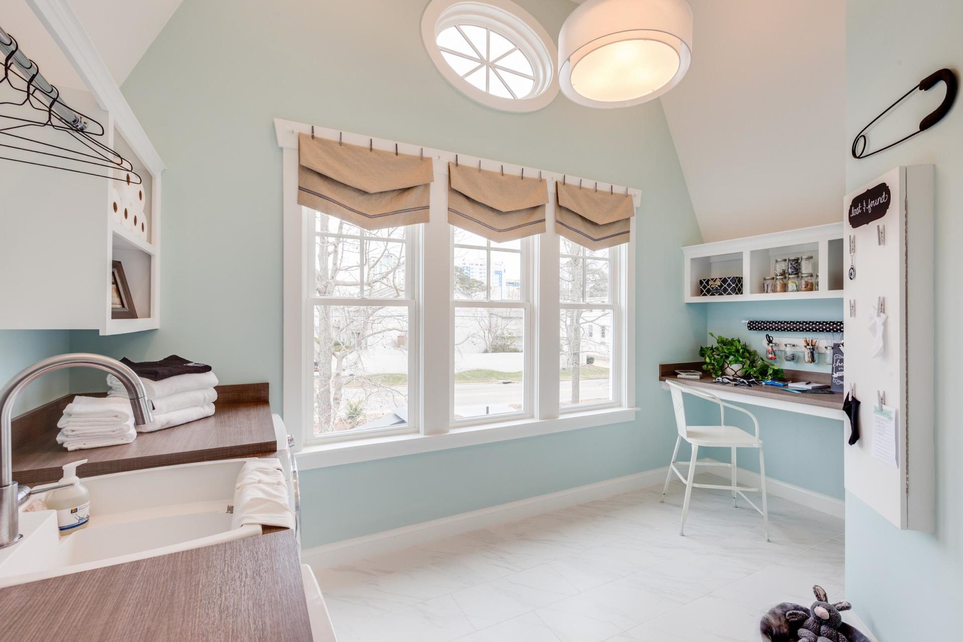 Elegant laundry room area  | Living Spaces Gallery | Stephen Alexander Homes | Chesapeake, VA