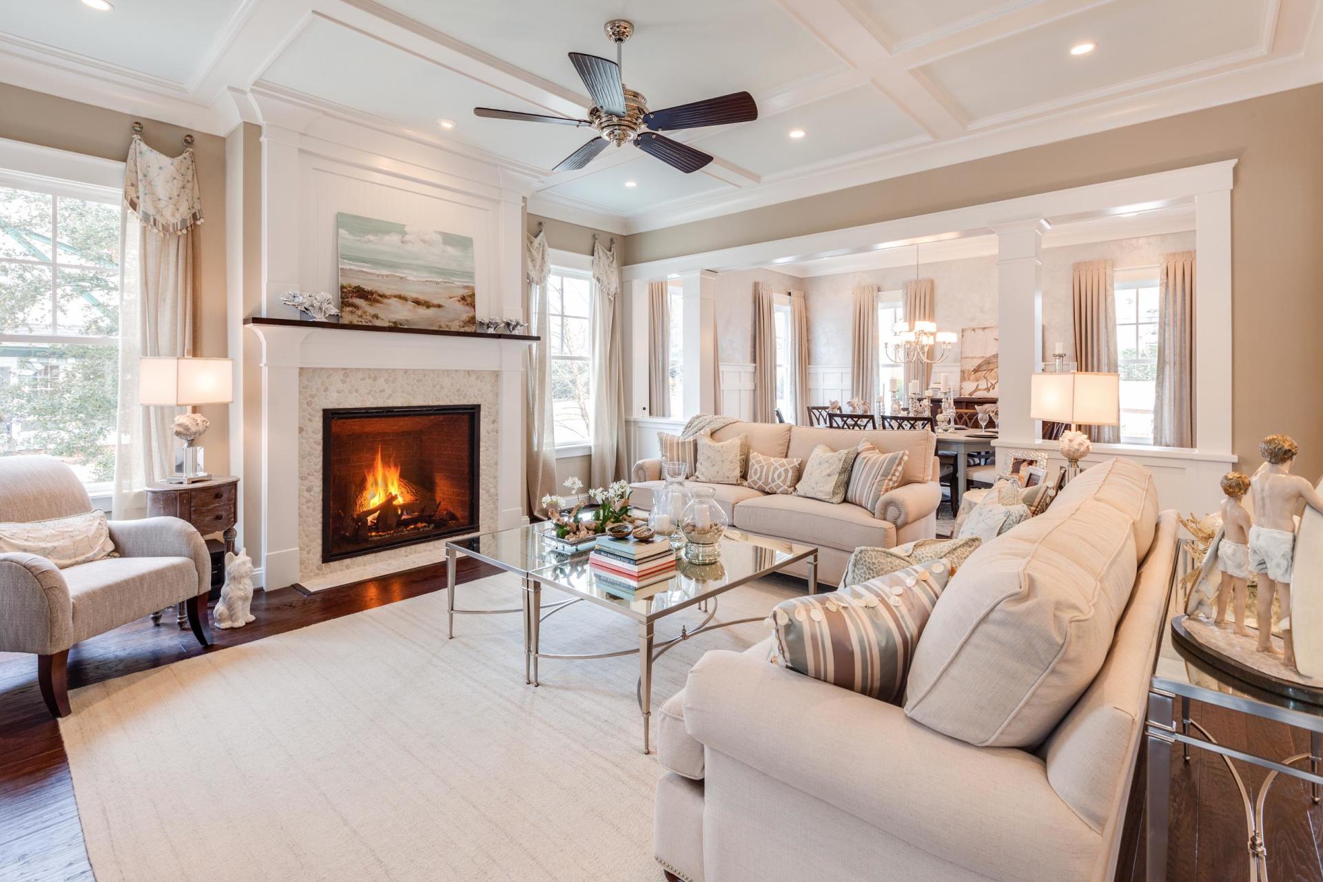 Elegant living room area  | Living Spaces Gallery | Stephen Alexander Homes | Chesapeake, VA