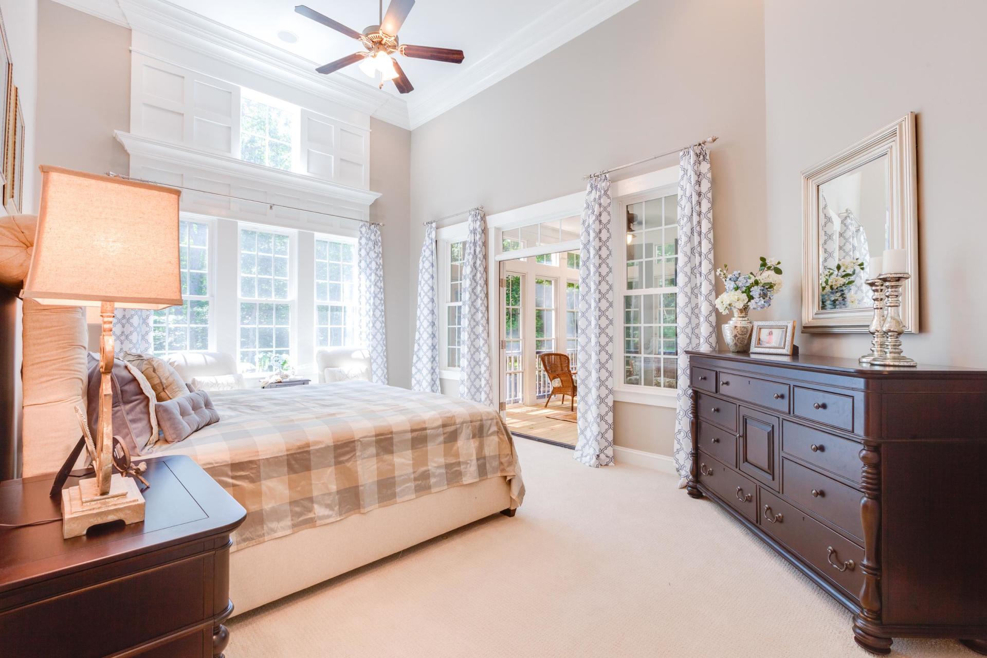 Elegant bed room area  | Living Spaces Gallery | Stephen Alexander Homes | Chesapeake, VA