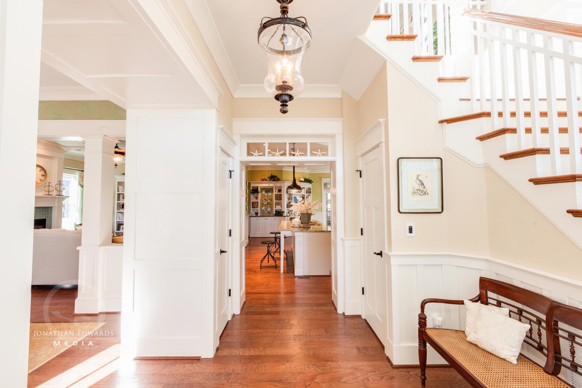 Elegant living area hallway  | Living Spaces Gallery | Stephen Alexander Homes | Chesapeake, VA