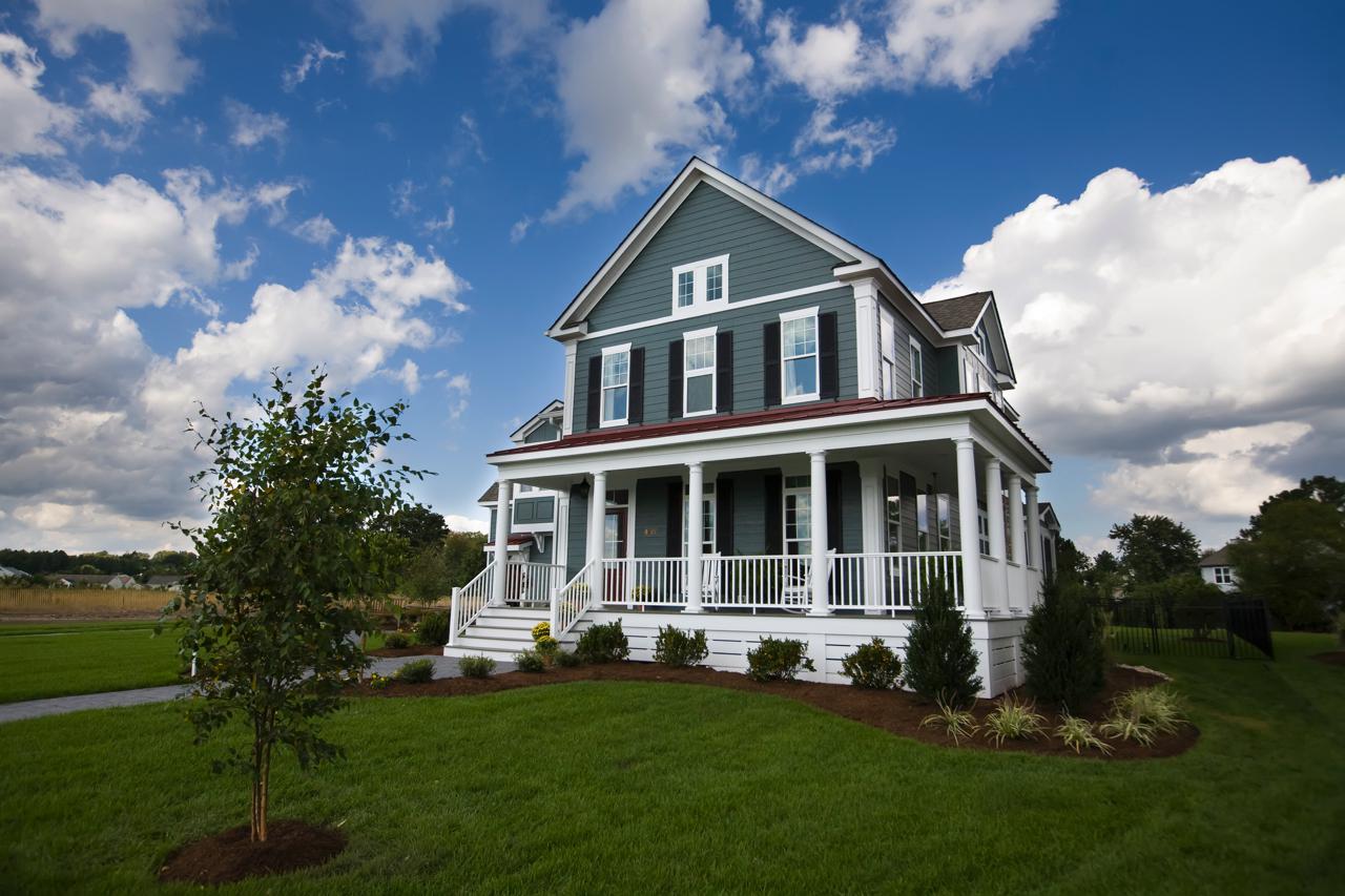 Elegant exterior of green home  | Exterior Gallery | Stephen Alexander Homes | Chesapeake, VA