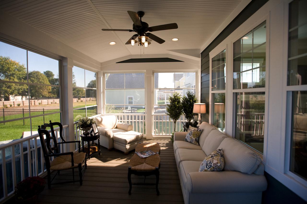 Elegant covered front porch of green home  | Exterior Gallery | Stephen Alexander Homes | Chesapeake, VA
