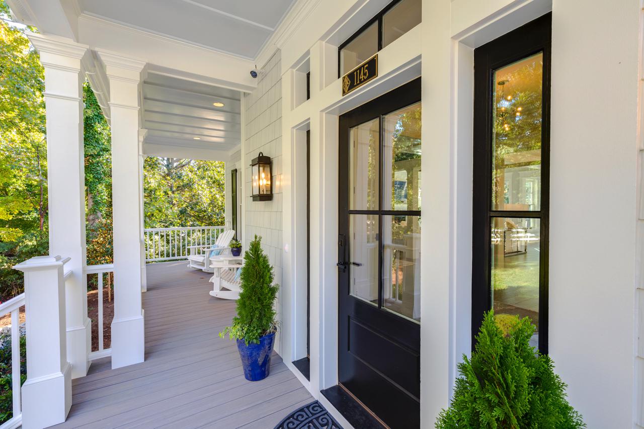 front covered patio exterior of elegant home  | Exterior Gallery | Stephen Alexander Homes | Chesapeake, VA