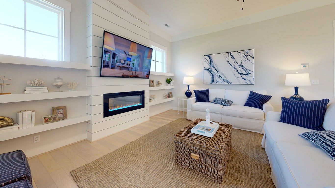 Elegant living area | Caramel Cottage Moyock | 3D Tours | Stephen Alexander Homes | Chesapeake, VA