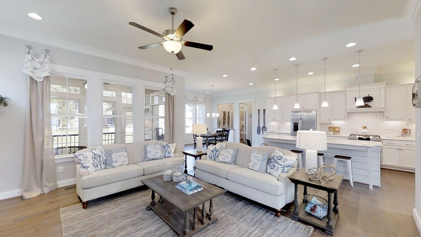 Elegant living area | The Waverly Ashby's Bridge | 3D Tours | Stephen Alexander Homes | Chesapeake, VA