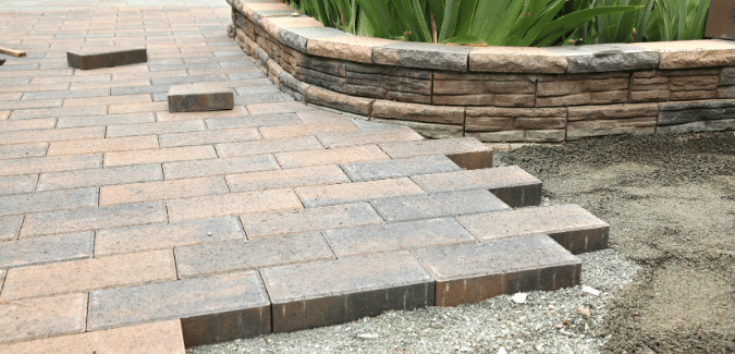 landscape construction in progress