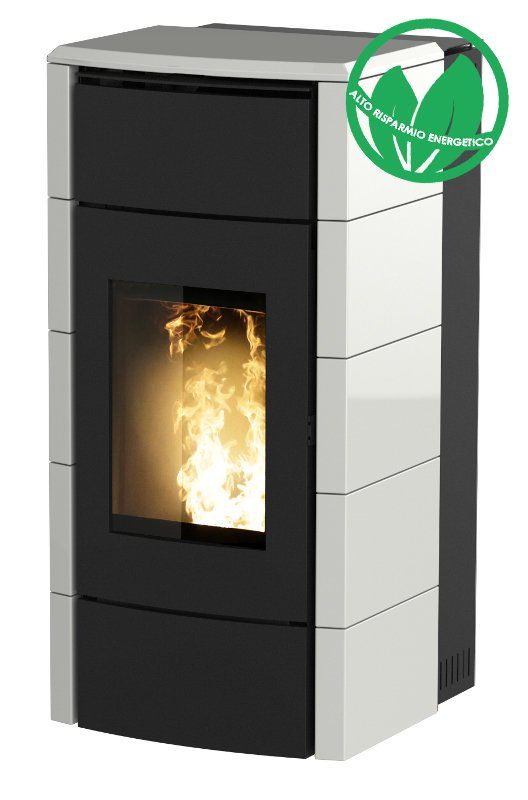 Stufa Brera moderna bianca