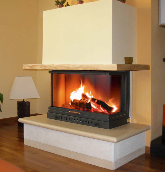 termocamino Iso Kalor in funzione