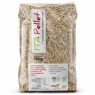 Sacco da 15 kg di pellet di legno per riscaldamento 