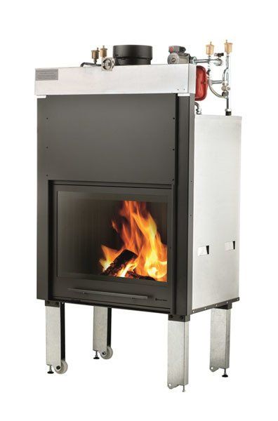 camino a legna Jolly Mec acceso