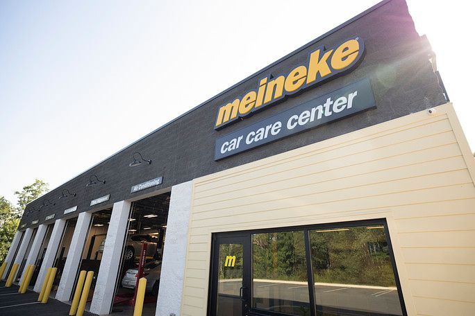 A meineke car care center is located in a small town. | Meineke Car Care Center